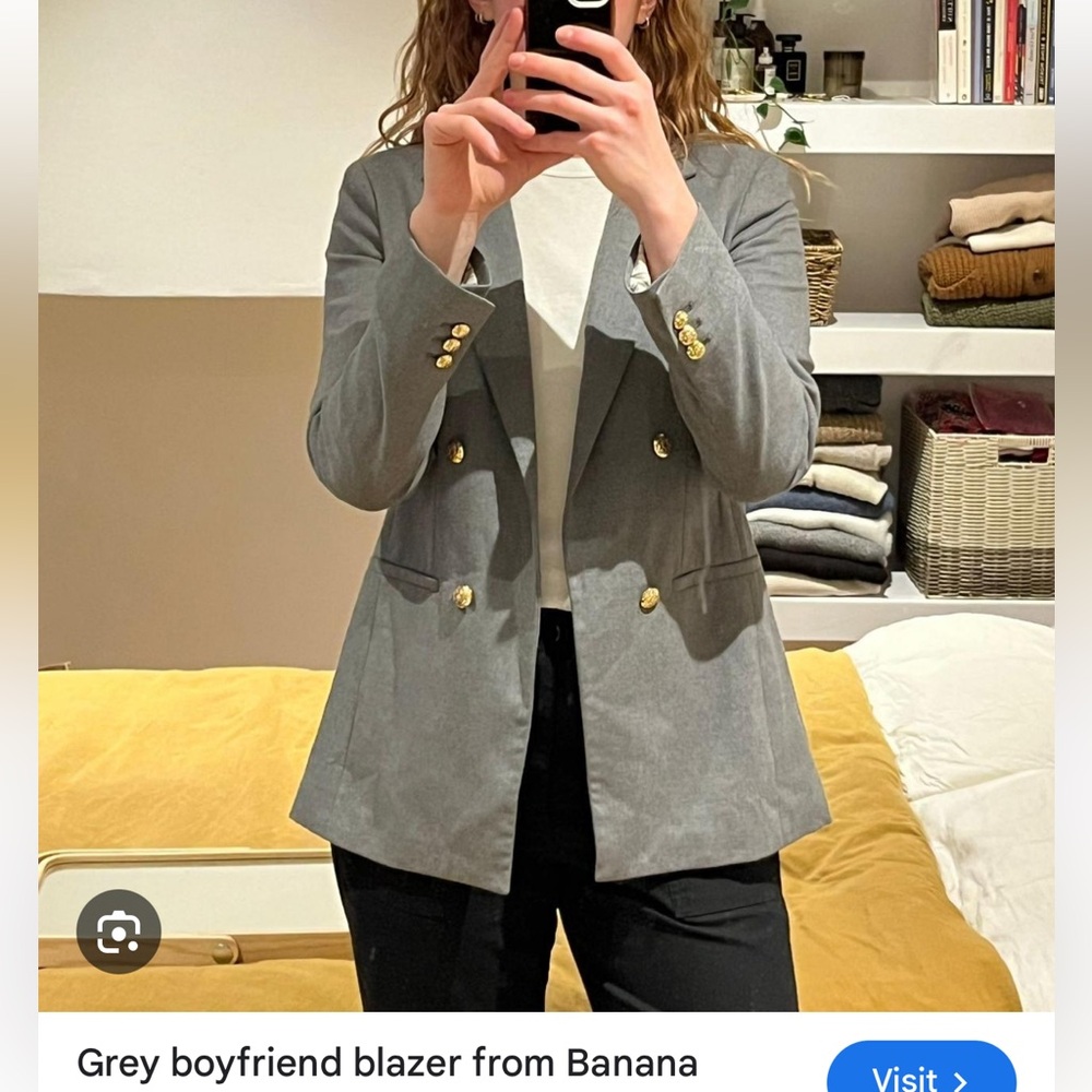 Beautiful Banana Republic grey pants suit! 🧥 👖